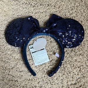 Tokyo Disney Navy Sequin Minnie Ears
